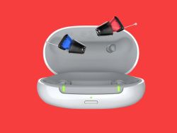 Digital hearing aid close-up